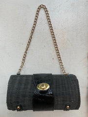 Black Wicker Bag