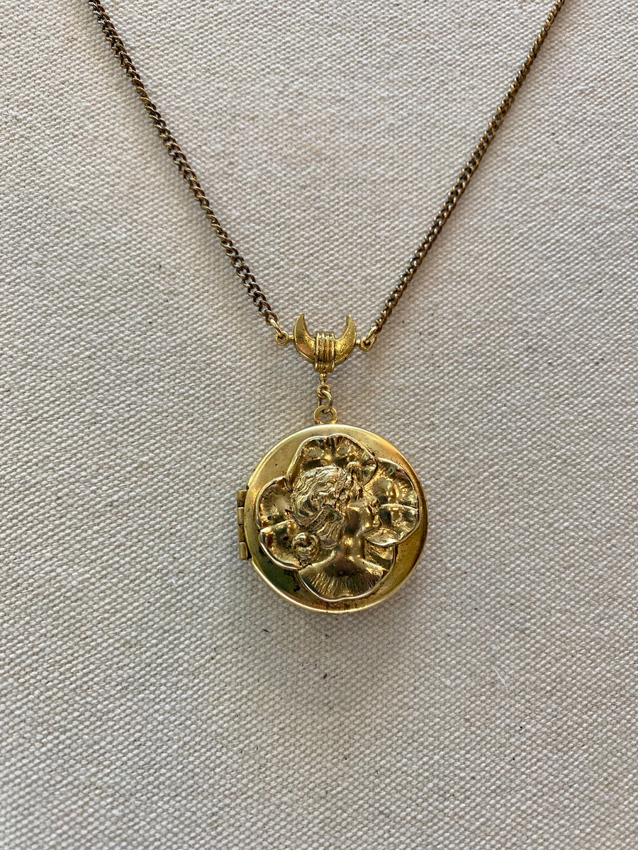 Gold Pendant Locket, 1960's