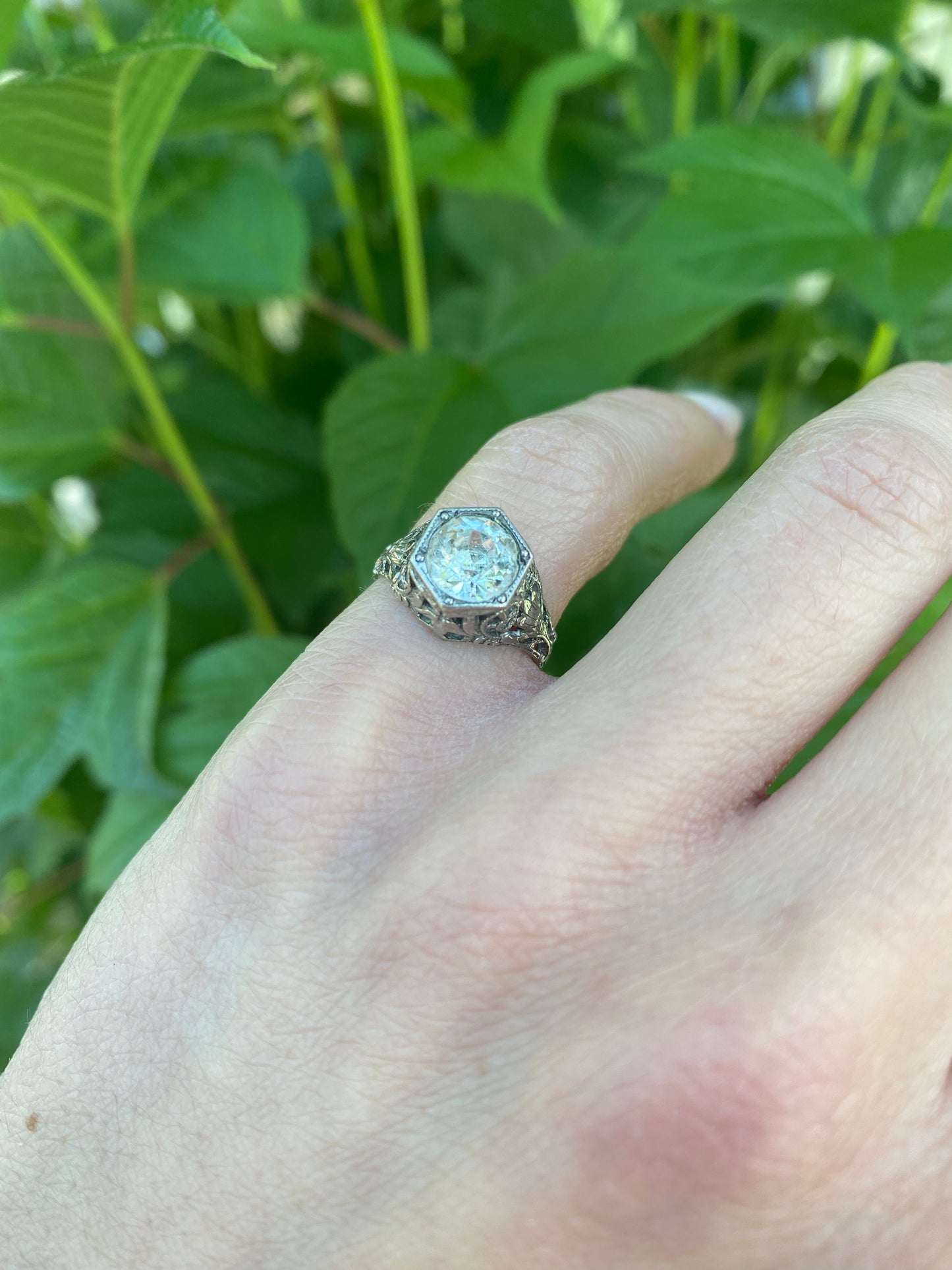 Edwardian Silver Pinky Ring