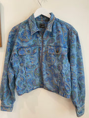 Paisley Denim Jacket, 1980's