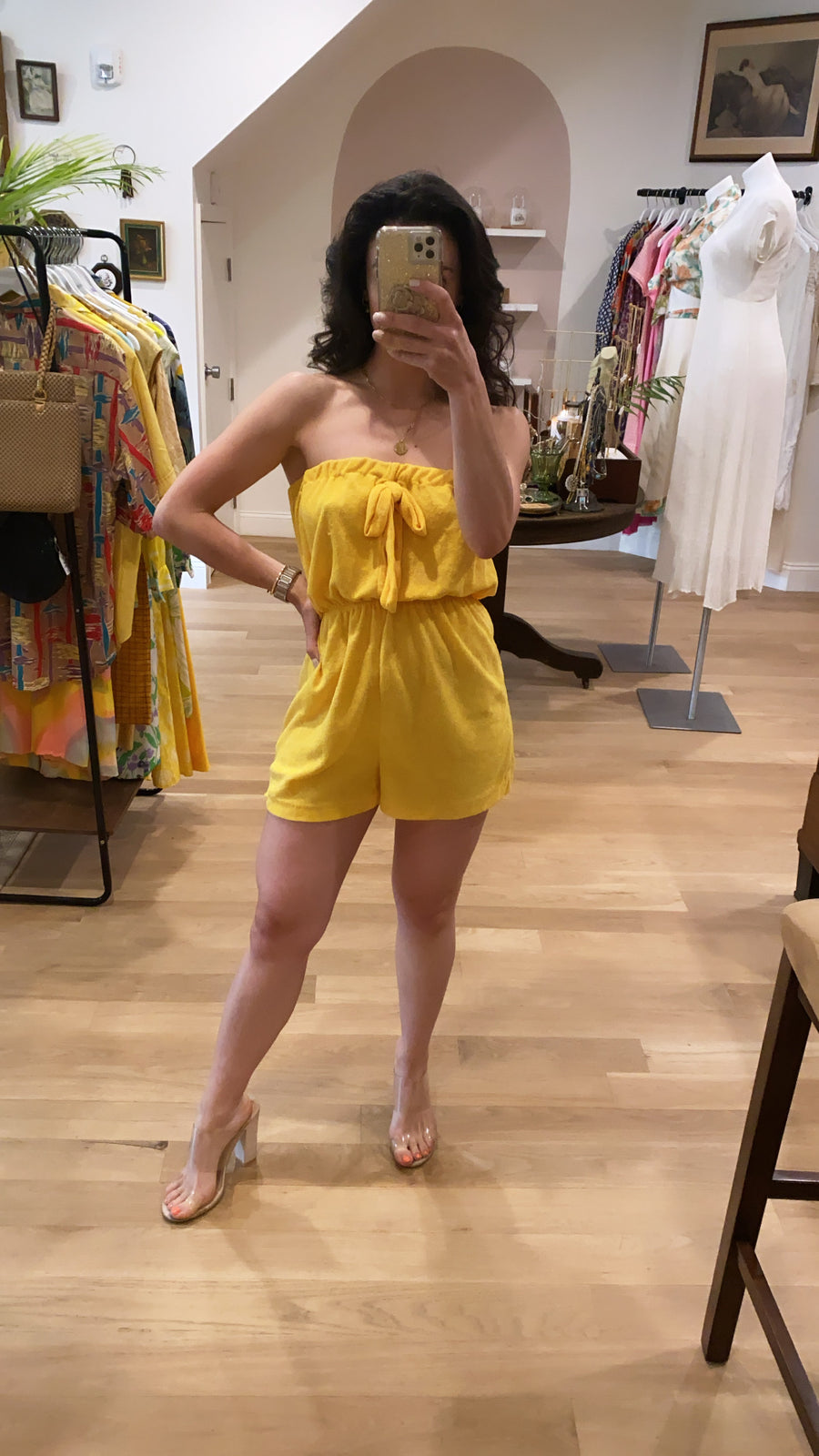 Mellow Yellow Romper, 1970's