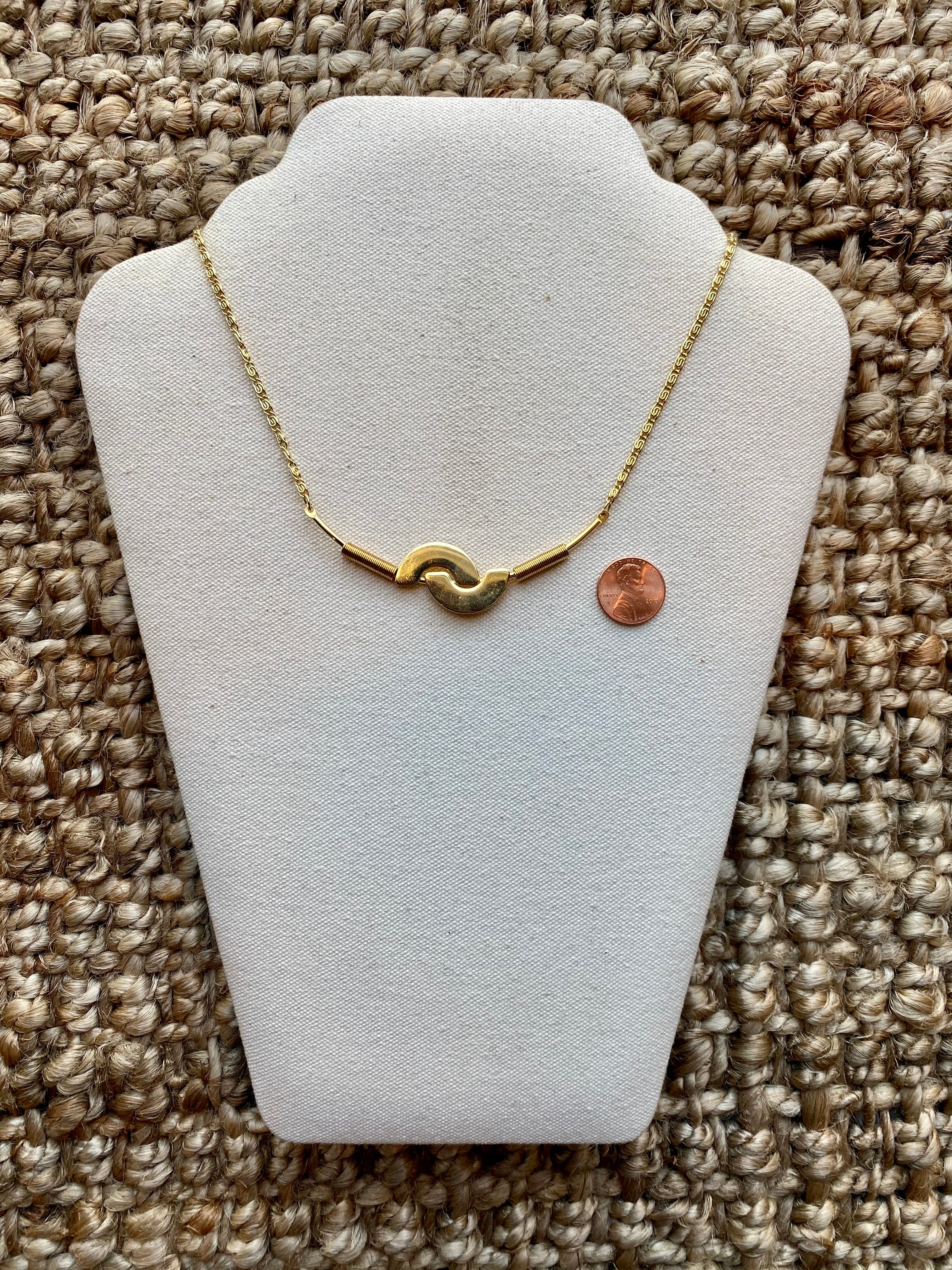 Double Half Moon Necklace