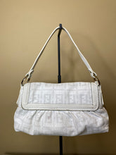 Load image into Gallery viewer, Fendi, Chef Flap Bag Perforated Zucca Leather Handbag, 3