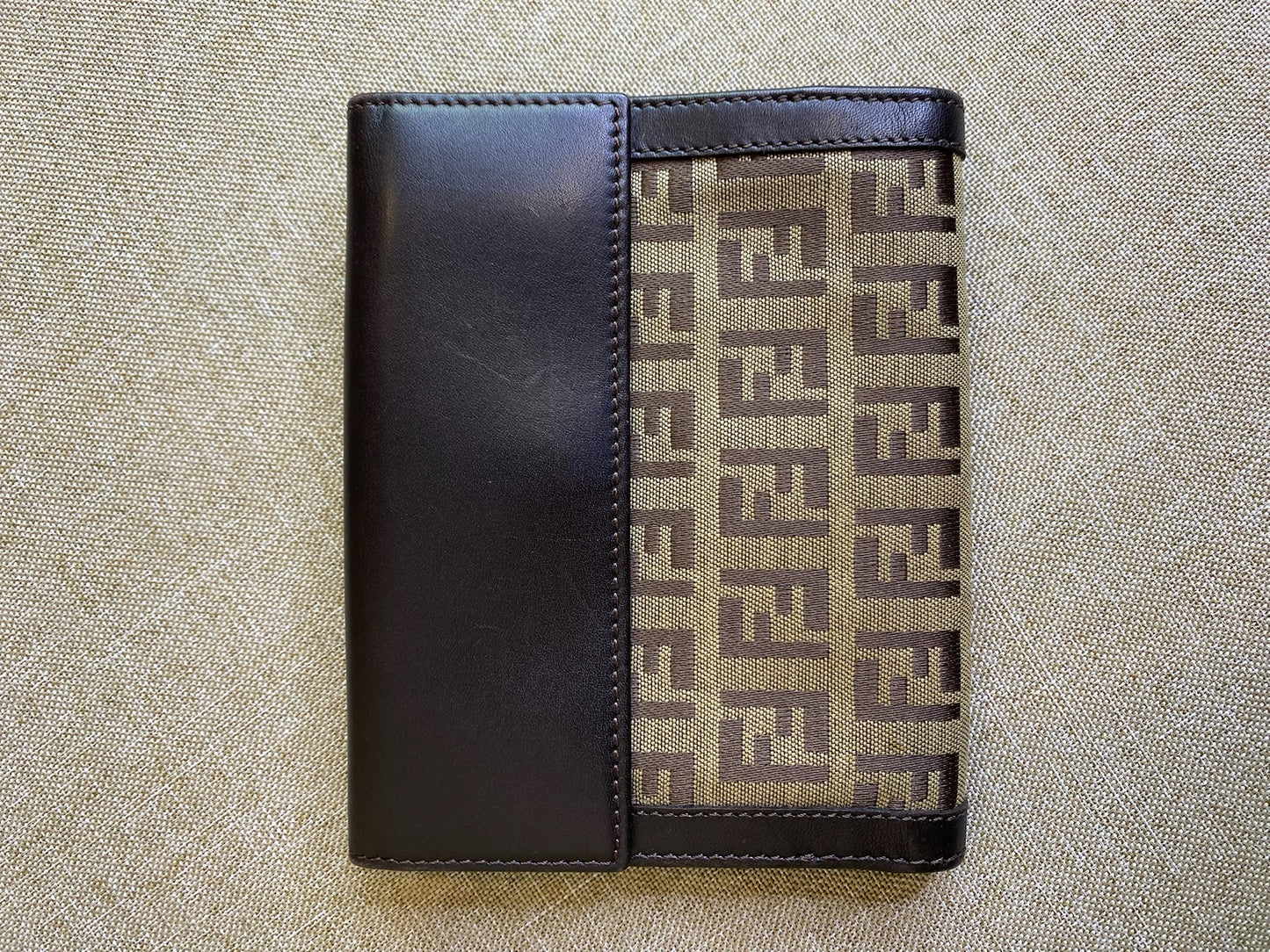 Fendi, Zucchino FF Logo Compact Wallet, 35