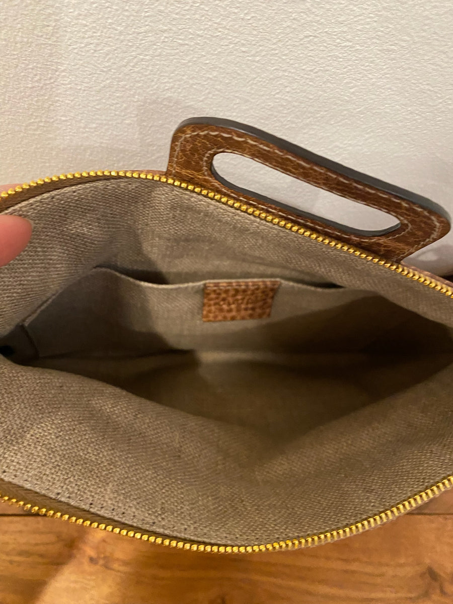 Gucci, Lucy Fold-Over Bamboo Clutch, 25