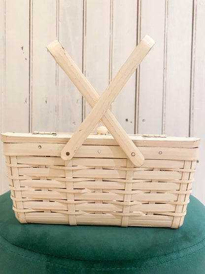 Mini Wicker Basket Handbag