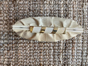 Vintage Susan Gail beige snakeskin clutch