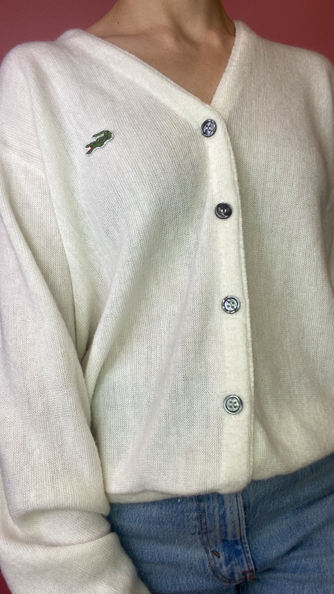 Vintage Lacoste Cardigan 1970 s