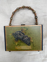 Bunch of Grapes Wood Box Bag